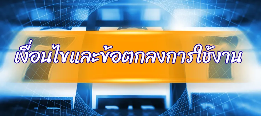 เงื่อนไขและข้อตกลงการใช้งาน